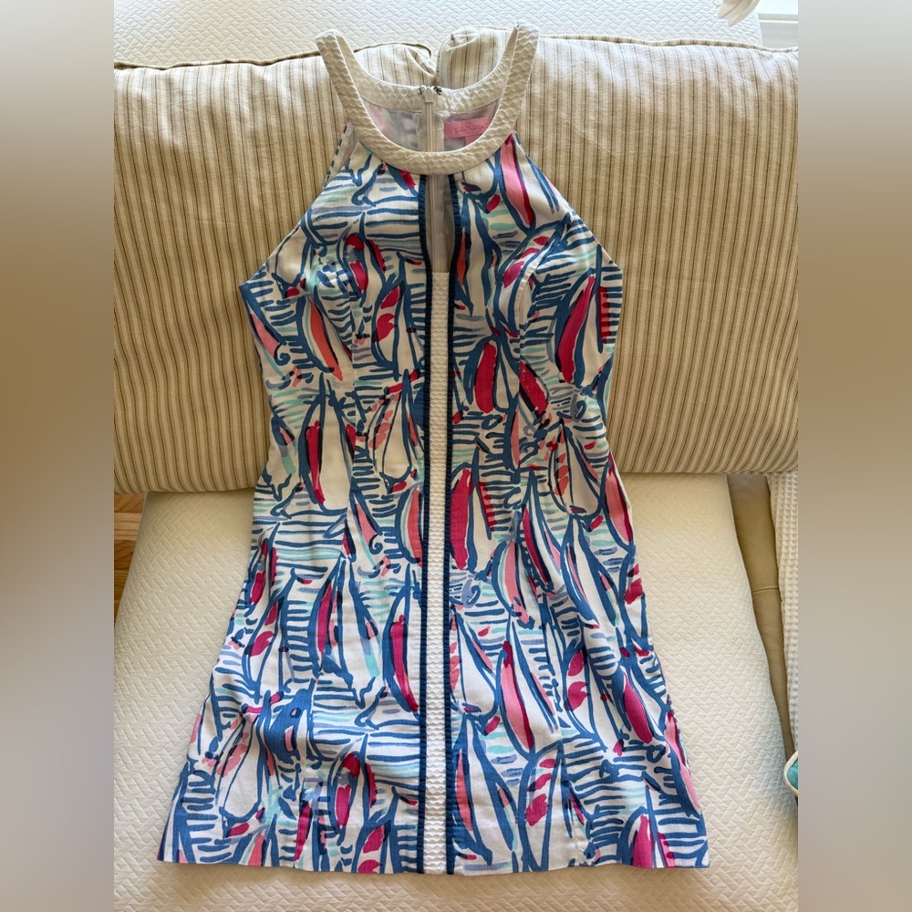 Lilly Pulitzer Blue and Pink Sailor Dress.